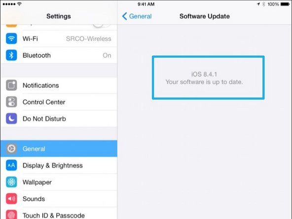 On the right hand side, click on the Software Update button.
