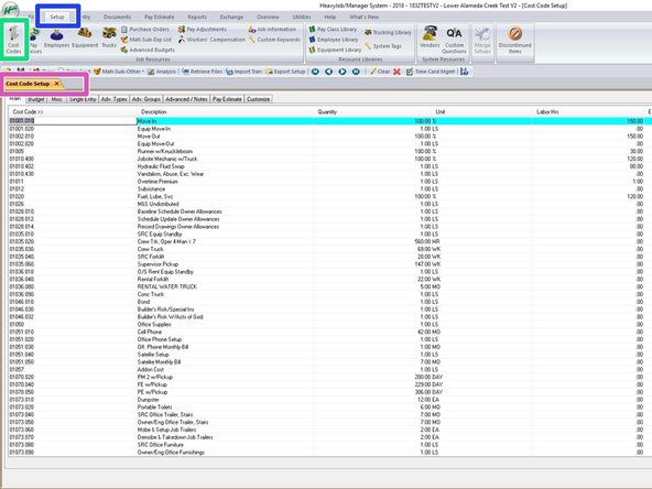 Managing all Phase Codes