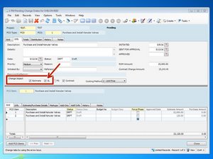 Creating a Subcontractor Change Order from PCO