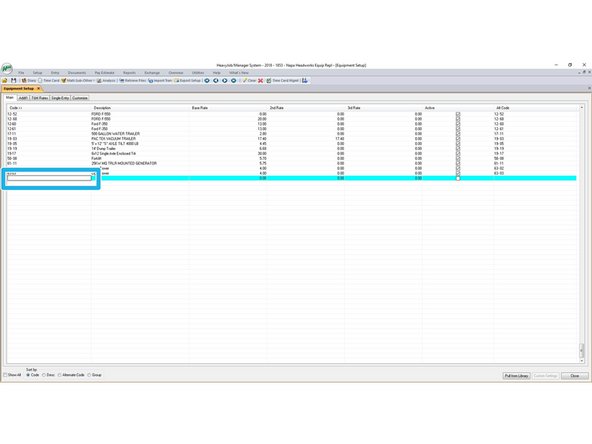 Adding new equipment is done on either show all page or on your activated page.  I use the job activated page. Both work the same way.