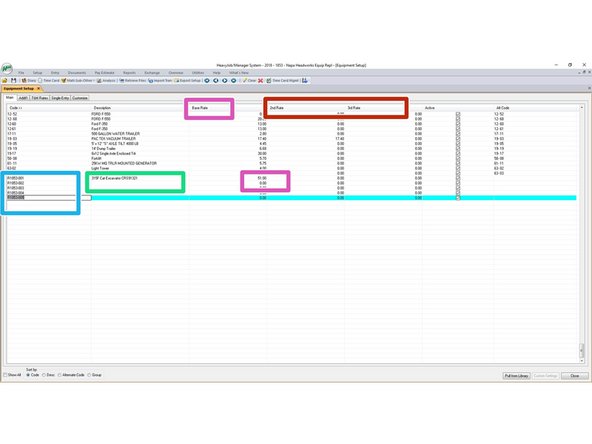You can see on this project the rental equipment is R1853-001 and so on.  This makes the rental equipment on your project specific to your project.