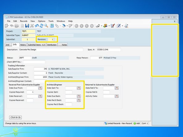 If the Client requires the submittal revisions to be letters, you can still make it a letter under the "Client SBMT No" field.