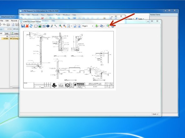 Viewing the document will open it in Viewpoint's "Document Viewer" program.  Clicking the magnifying glass icon will open the file in it's original program, such as Adobe or Word.