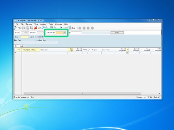 Input the period ending date that you want to claim quantities for.  Labor periods end on Saturdays so when claiming weekly labor quantities, enter or select the Saturday for the period you want to claim production quantities for.