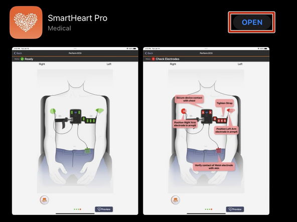 Once SmartHeart® Pro is installed: