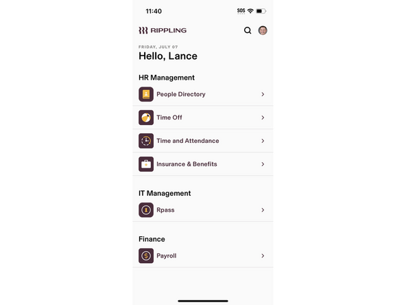 Agents should use the mobile app to review their time and attendance and time off requests.