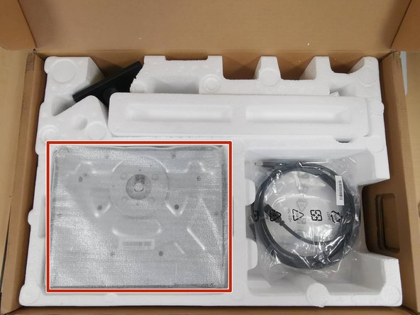 Replace the base, face down, in the Styrofoam