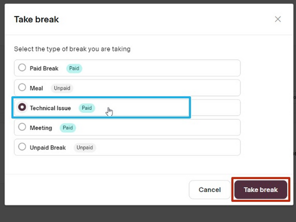 Select Technical Issue