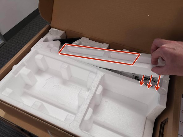 Replace the Monitor Arm Styrofoam