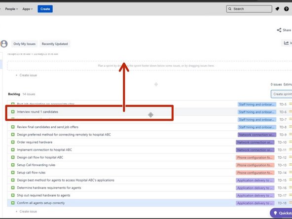 To assign Stories to a Sprint: