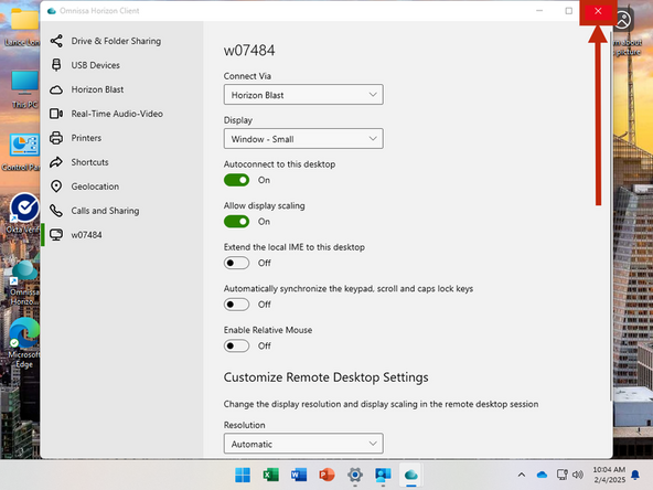 Select Window - Small