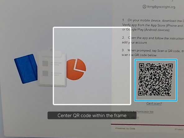 Scan the QR Code on your Monitor