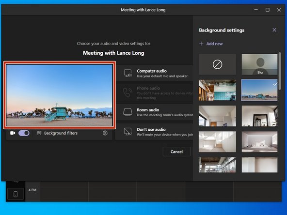 To change your background: