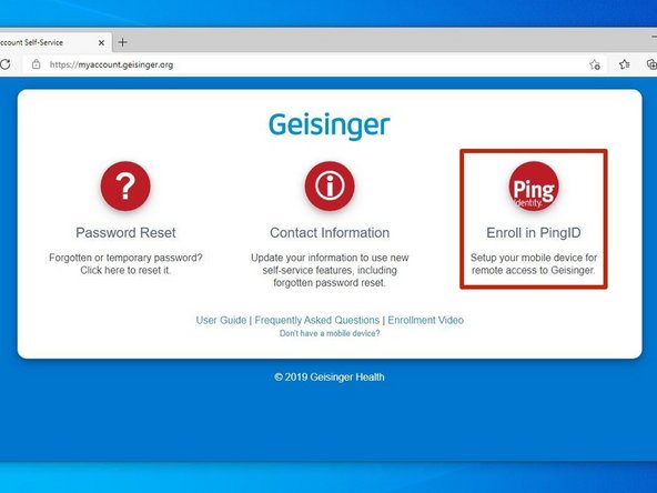 Go to  https://myaccount.geisinger.org 
