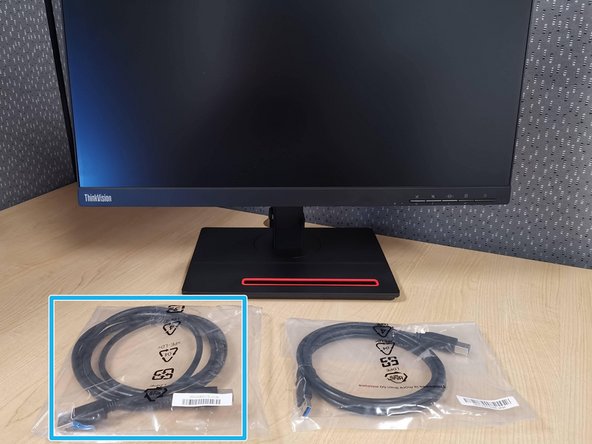 Your monitor will come with a Display Port cable.