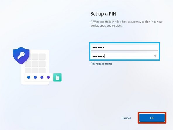 T2 Tech Group requires that your PIN is at least 6 digits long and cannot be a number pattern (such as 123456 or 111111)