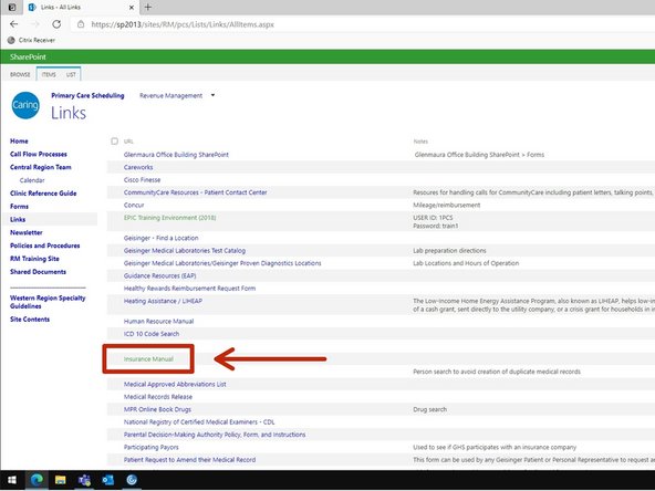 Click Insurance Manual