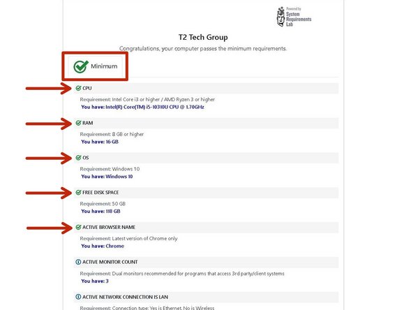 If your PC meets the minimum requirements: