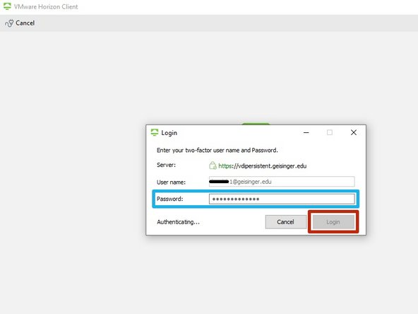 Enter your Geisinger Password