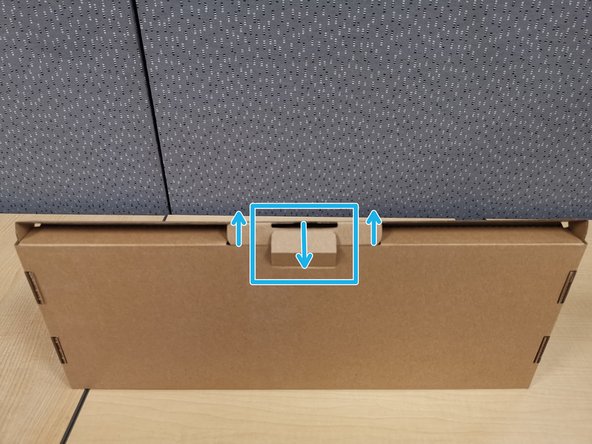 Pull out the Tabs in the center of the box