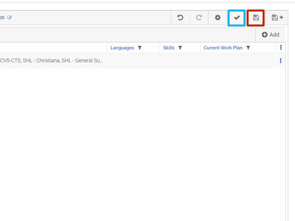 To save the Work Plan: