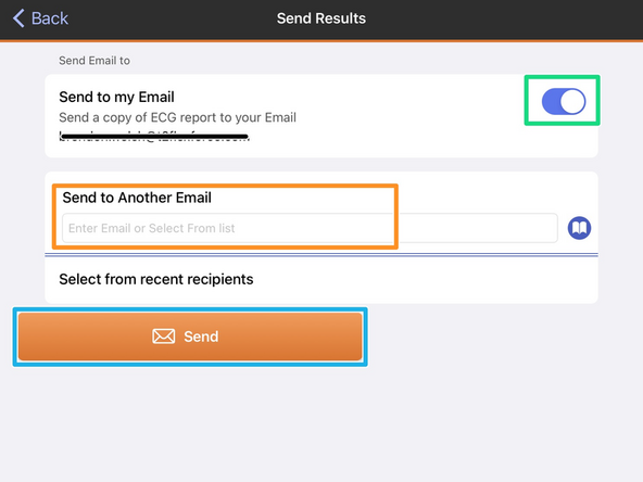 To send to your SmartHeart® account email: