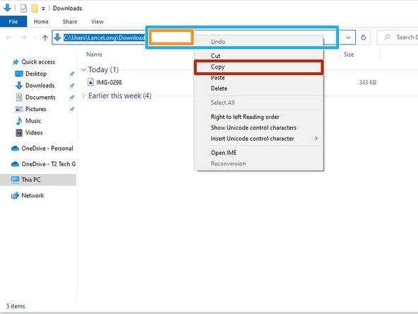 A new File Explorer window will appear showing the file you downloaded.