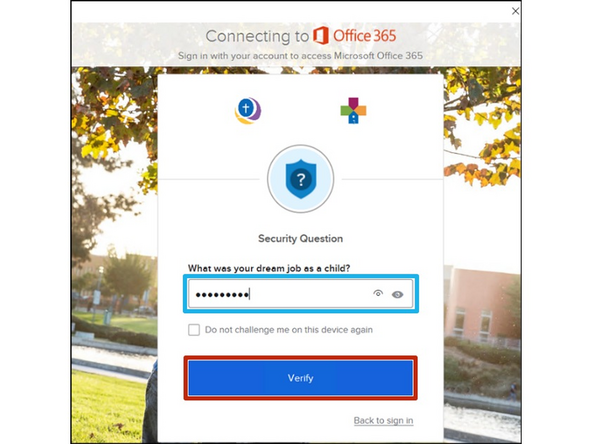 Enter/Verify your Username