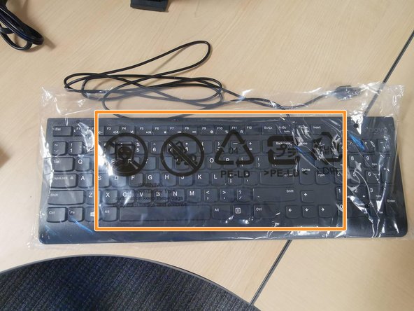 Remove the plastic cover