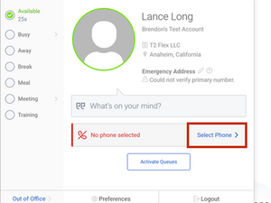 Selecting  a Softphone