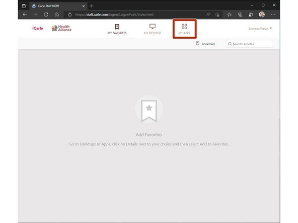 Your Citrix Workspace will appear.