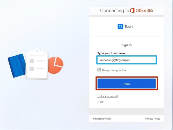 Okta Verify is used to verify your identity.