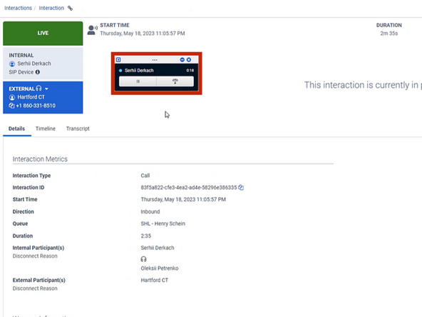 Coaching and monitoring will appear in your Calls tab.