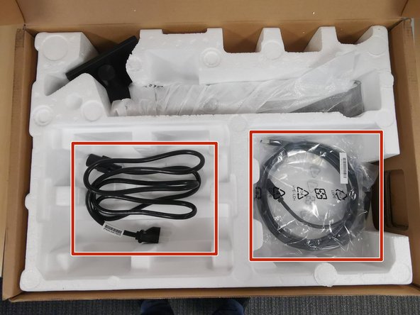 Replace the cables in the Styrofoam