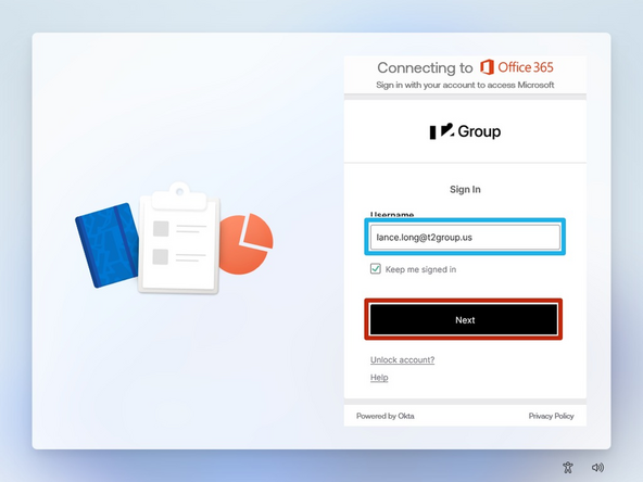 Okta Verify is used to verify your identity.