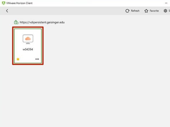 Double-click the Server to login