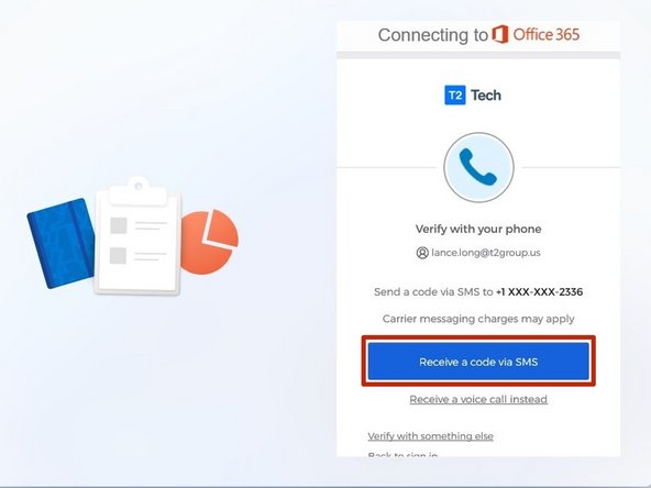 In this example a phone number was selected.