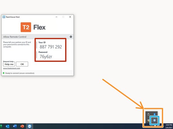 Once TeamViewer is installed, the setup window will disappear.
