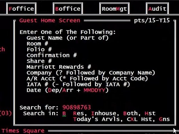 Looking up a Reservation by Confirmation Number