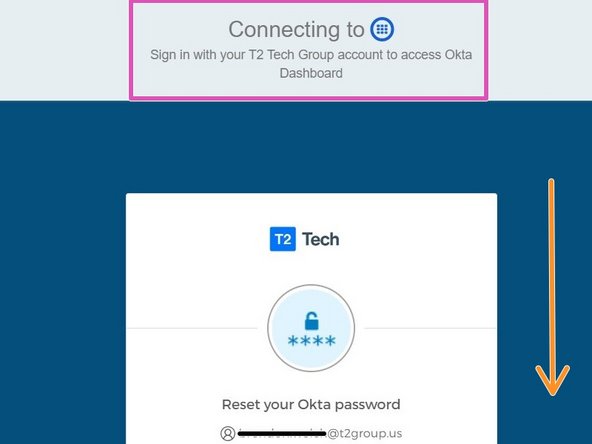 Enter your T2 Username