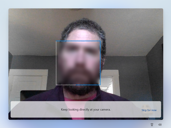 Look directly at your camera.