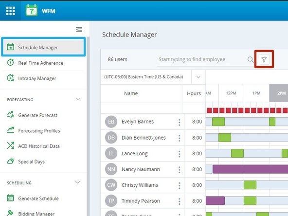 Select Schedule Manager