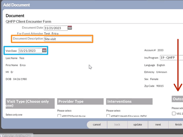 Document Description: Site Visit