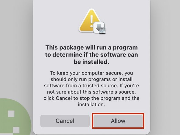 Your computer may require additional permission to open the Meraki Agent installer.