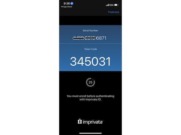 Open the Imprivata ID app on your phone.