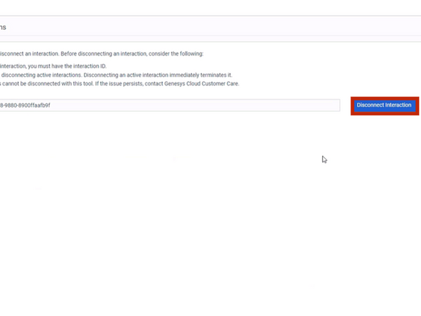 Click Disconnect Interaction
