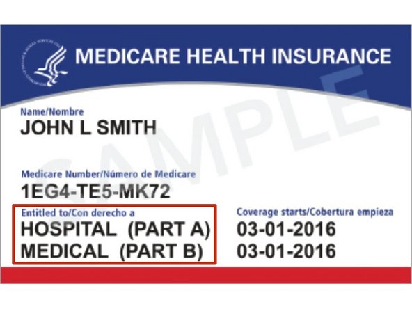 Ask the patient if their Medicare card says Part A, Part B, or Part A and Part B