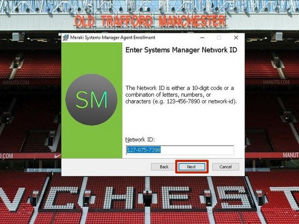 The Network ID does not need to be modified.