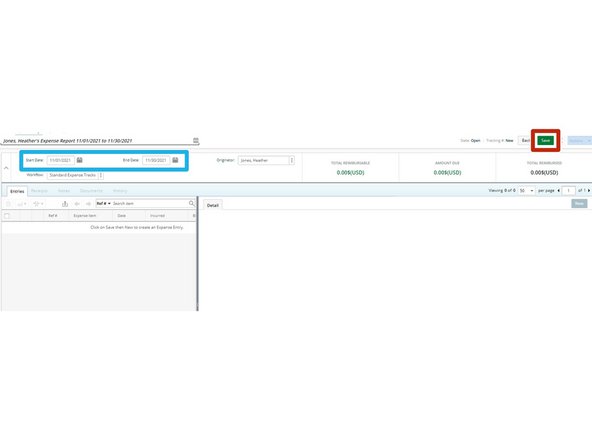 For the expenses you are entering: