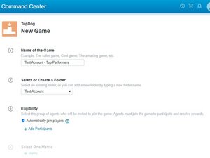 Creating a TopDog Game